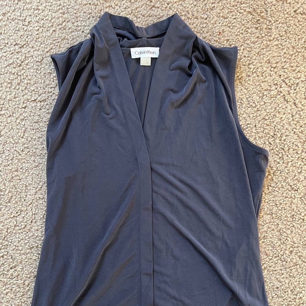 Calvin Klein gray blouse
